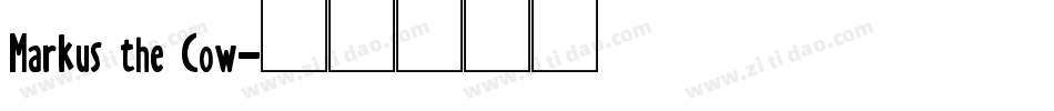 Markus the Cow字体转换